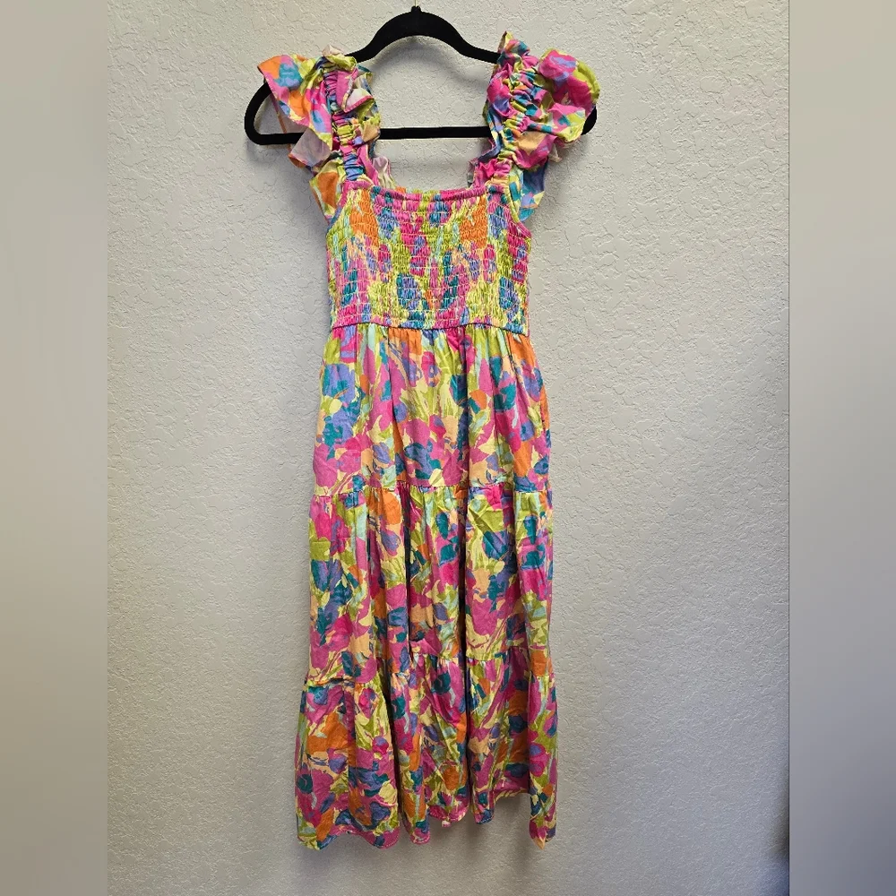 Crosby By Mollie Burch Bray Dress in Floral Haze Midi Dress Size XS $278 - Picture 8 of 9